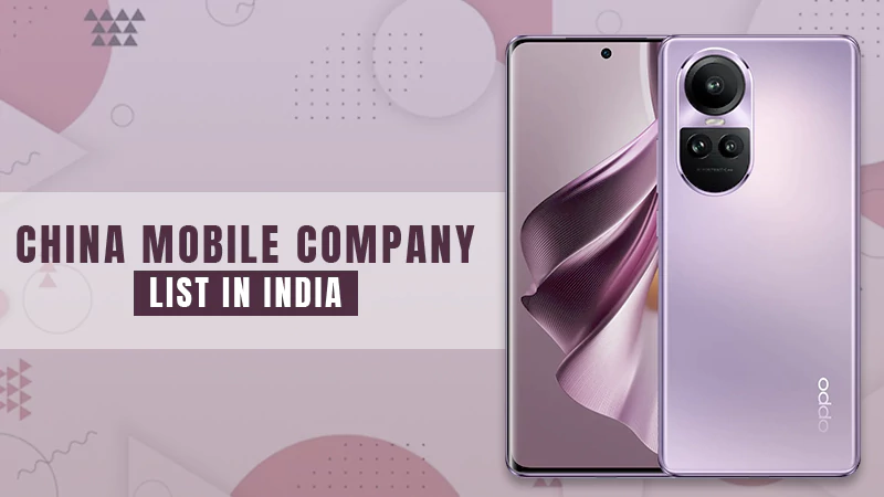 china mobile company list in india